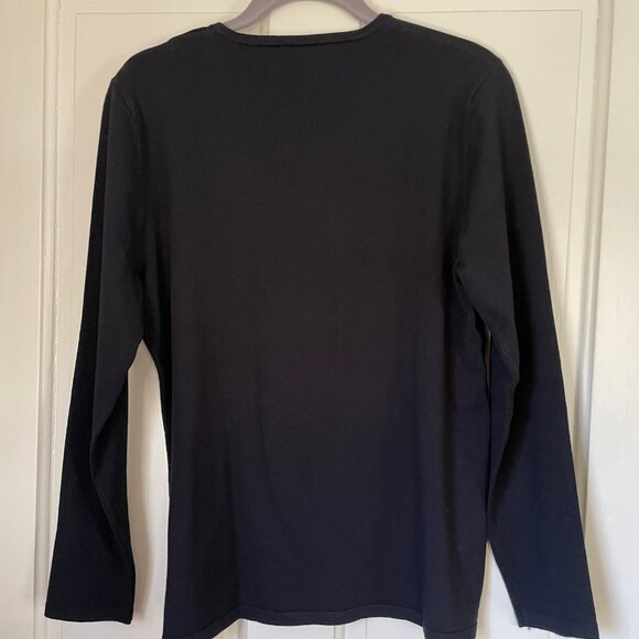 Gerry Weber long sleeve black bling-y tee - Picture 3 of 3